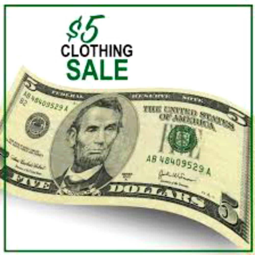 $5.00 Clothing Sale